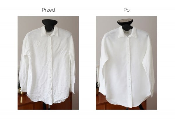 Prasowanie lnianej koszuli